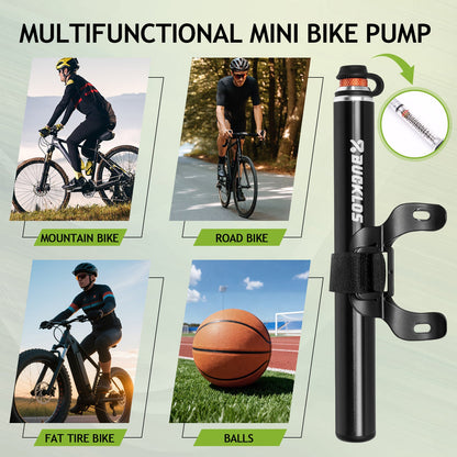 Mini Bike Pump with Pressure Gauge