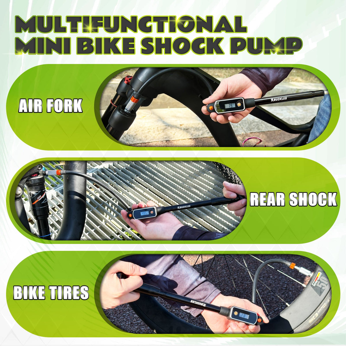 Digital Bike Shock Pump