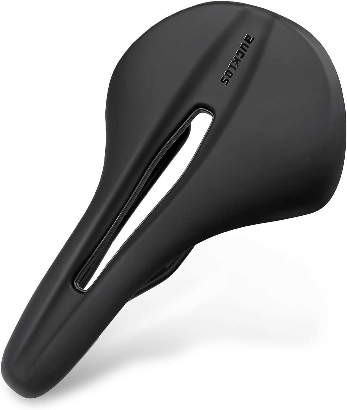 Comfortable Vacuum Leather Bike Saddle with Cr-Mo Rail for Mountain