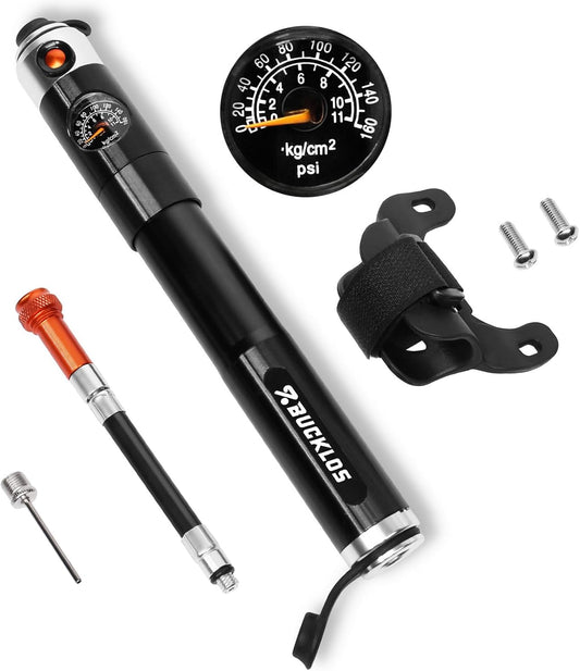 Mini Bike Pump with Pressure Gauge