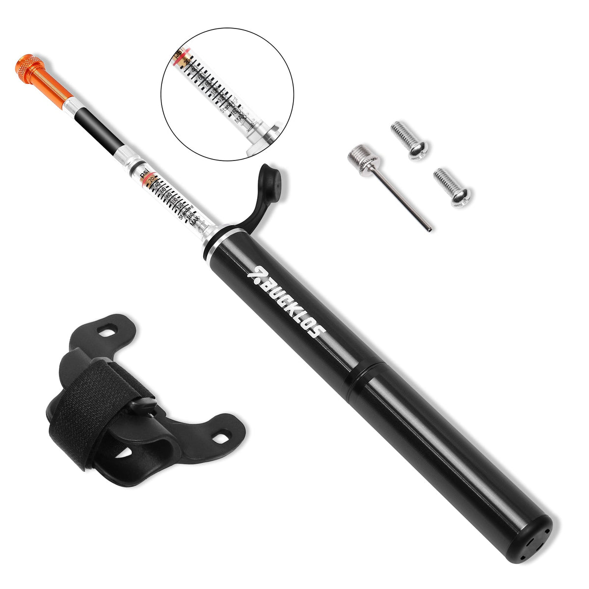 Mini Bike Pump with Pressure Gauge