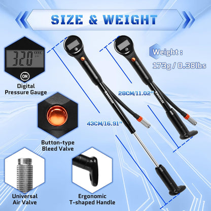 Digital Bike Shock Pump