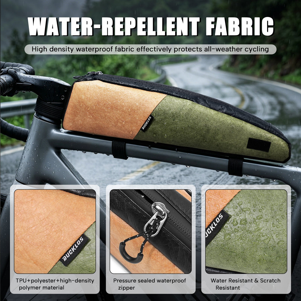 0.9L Waterproof Top Tube Bike Bag