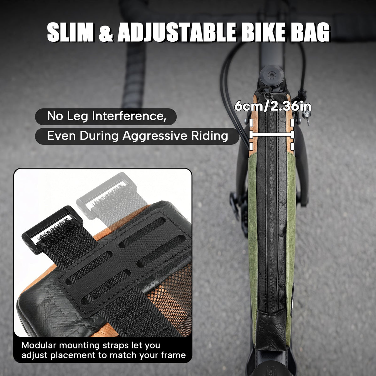 0.9L Waterproof Top Tube Bike Bag